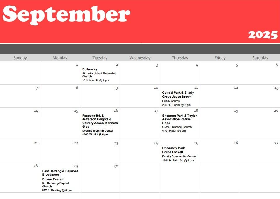 Sept. NHW Calendar